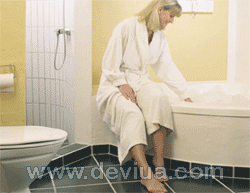 Теплый пол в ванной, нагревательный мат, подогрев пола, отопление дома, devi, deviua.com, devi.com.ua